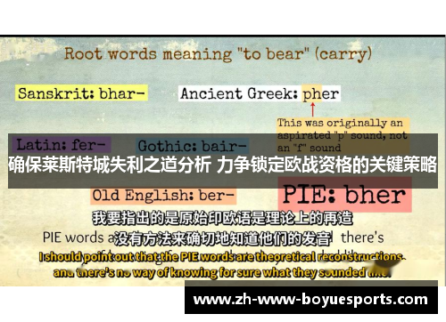 确保莱斯特城失利之道分析 力争锁定欧战资格的关键策略