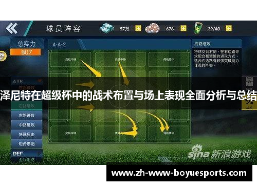 泽尼特在超级杯中的战术布置与场上表现全面分析与总结